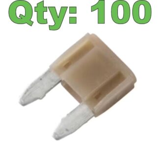 Lot of (100) Littelfuse 0MIN07.5MXGLO Lighted Mini SmartGlow Blade Fuses 7.5A - New