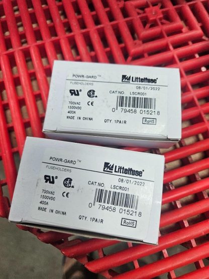 Lot of (2 Pairs) New Littelfuse LSCR001 Bolt Down Fuse Holder - New - Image 8