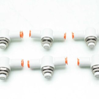 Lot of 6 New SMC NAS4001F-11 Speed Control Fittings / 3/8" OD - New