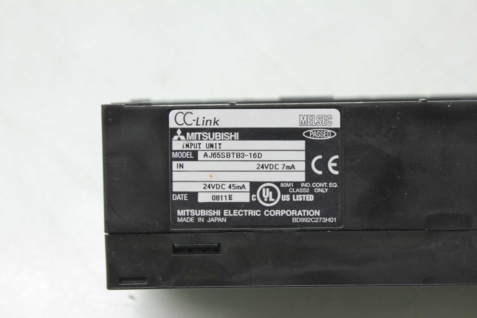 Mitsubishi AJ65SBTB3-16D Opto-Coupler Digital Input Module 16 Points I/O - Used - Image 5