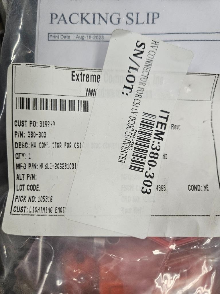 New Amphenol HVSL282062B103I High Voltage 2 Pole Power Connector Kit - New - Image 4