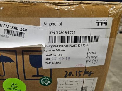 New Amphenol PL28X-301-70-5 PowerLok Right Angle Connector - New - Image 3