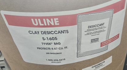 New Sealed Uline S-1605 Clay Desiccant Drum 300 Bags Protects 6.67 ft^3 / Bag - New - Image 5