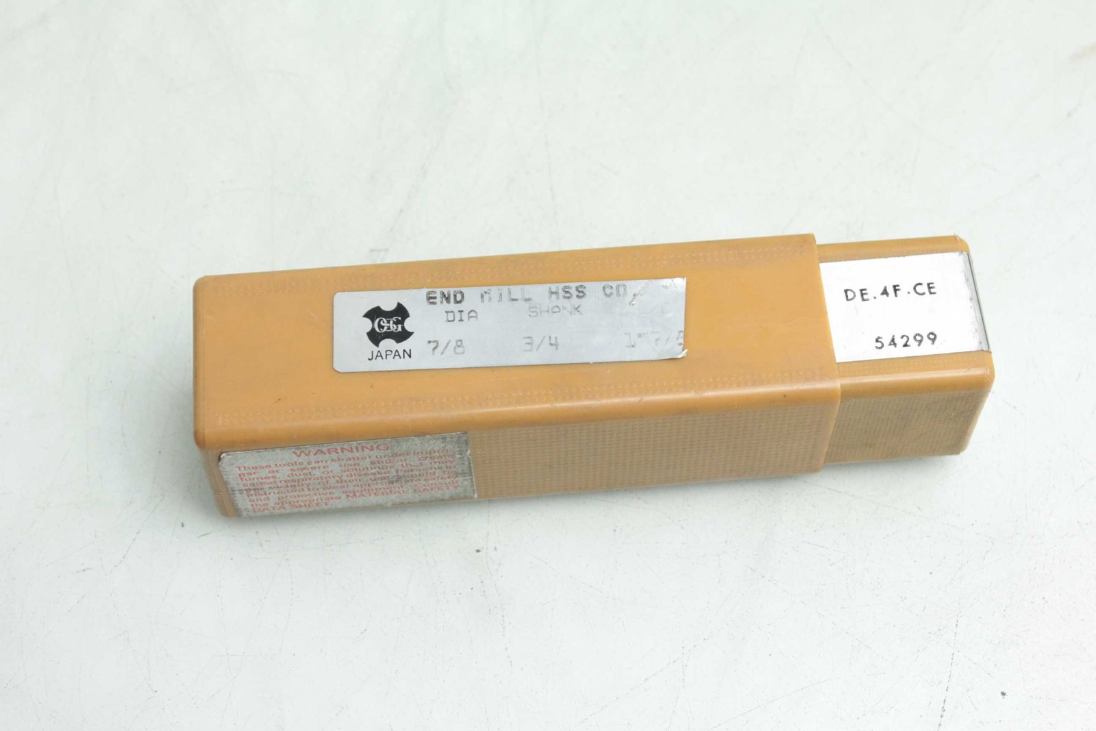 OSG 52299 End Mill Drill Bit / HSS. Co. / 11/16" / 3/4" Shank / 2 Fluke / 1-7/8" - Used