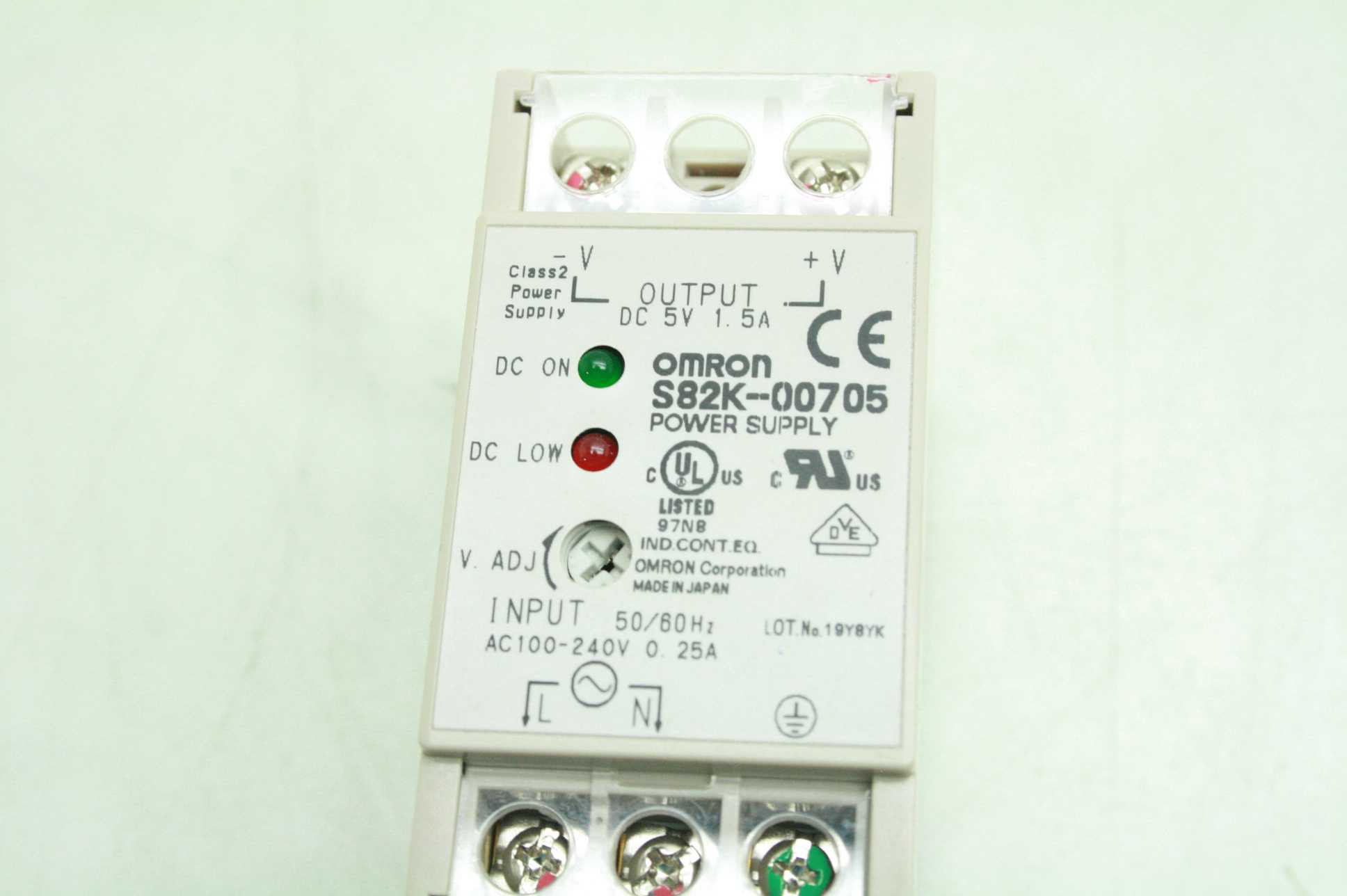 Omron S82K-00705 5VDC Power Supply / Class 2 / 1.5 A, 20W Output - Used - Image 14