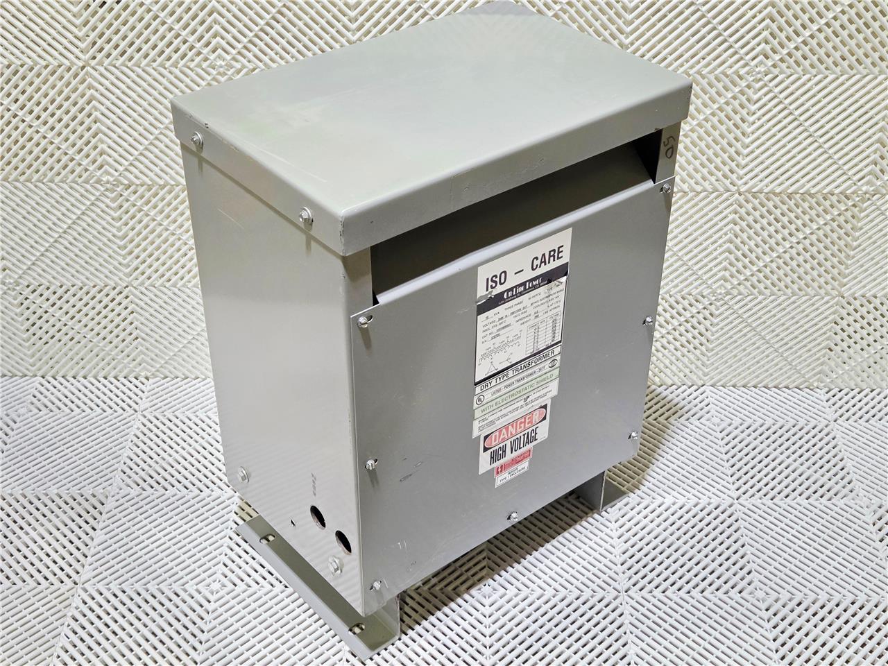 On-Line Power IC015B0500I3 Iso-Care 15KVA Dry Type Transformer 208V to 208Y/120V - Used - Image 17