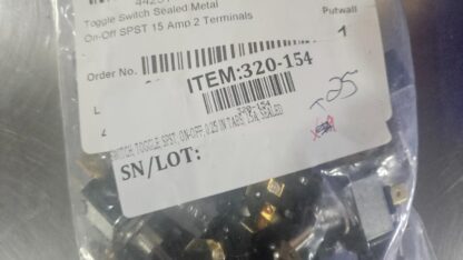 (Qty 25) New Carling 2FA53-78 TABS On-Off SPST Toggle Switch 250V AC / 15A - New - Image 4