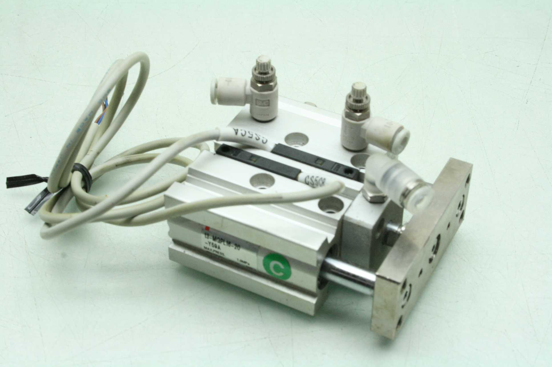 SMC 13-MGPL16-20 Pneumatic Guided Air Cylinder 16mm Bore x 20mm Stroke - Used - Image 7