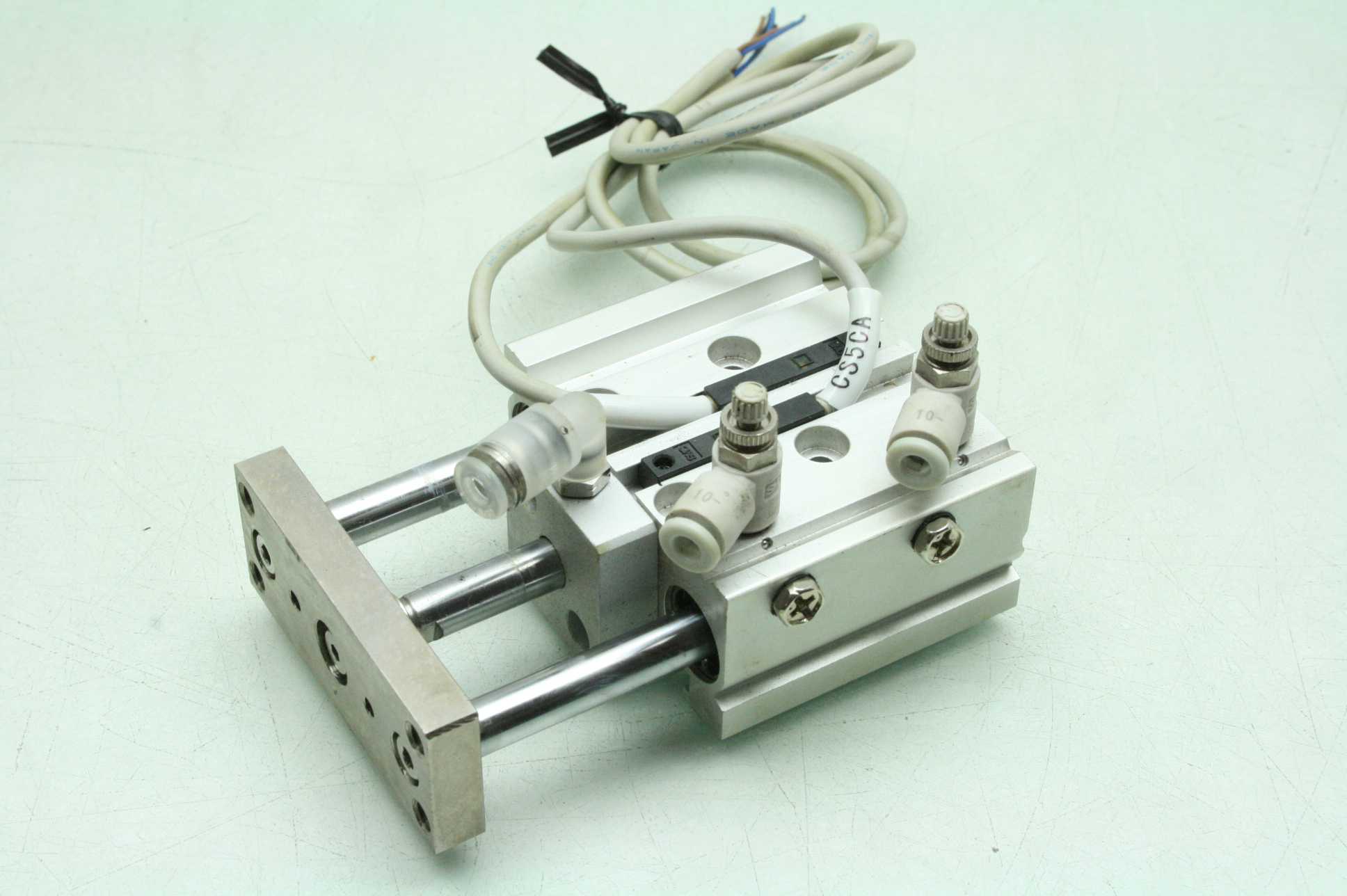 SMC 13-MGPL16-20 Pneumatic Guided Air Cylinder 16mm Bore x 20mm Stroke - Used - Image 8
