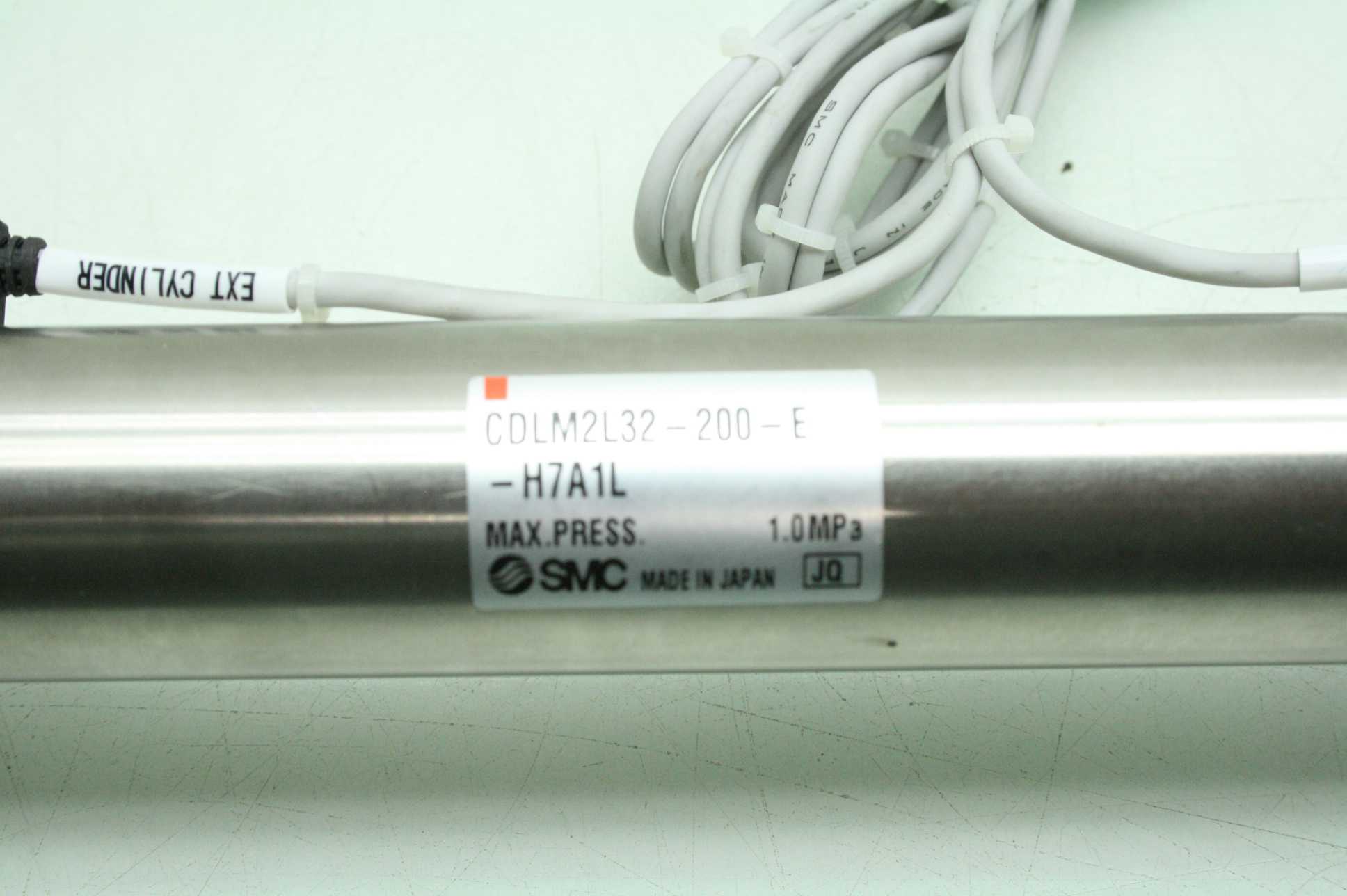 SMC CDLM2L32-200-E Air Cylinder, Fine Lock, Mounted Auto Switches - Used - Image 19