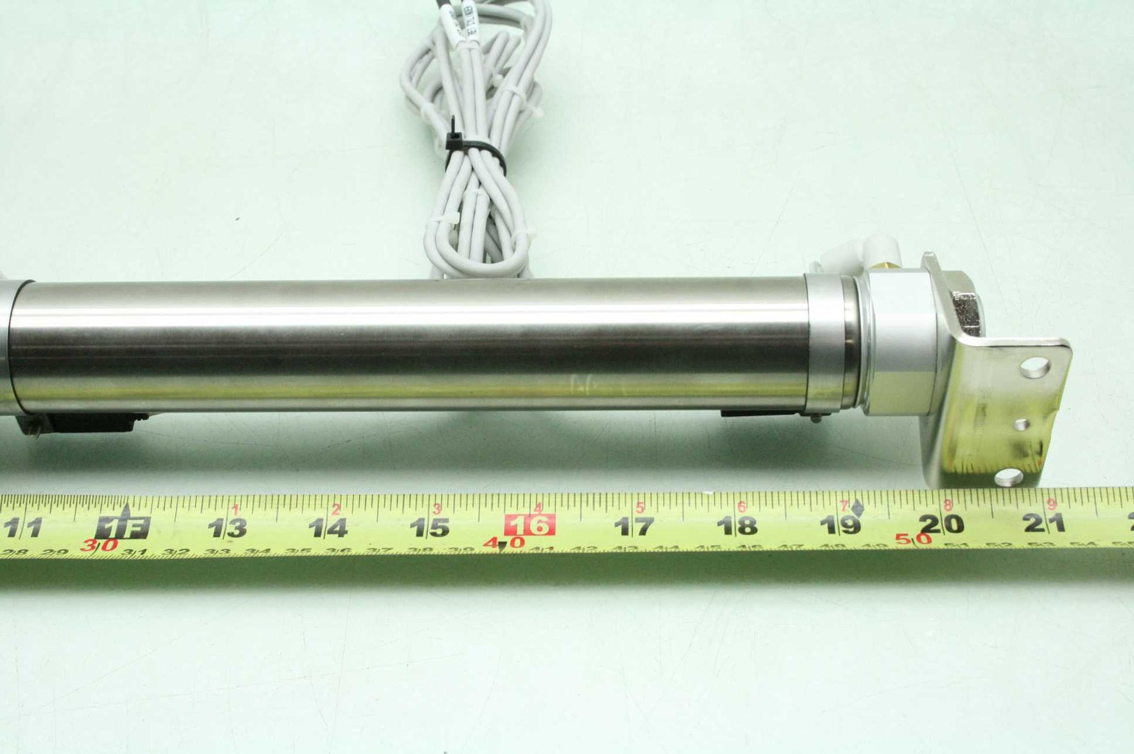 SMC CDLM2L32-200-E Air Cylinder, Fine Lock, Mounted Auto Switches - Used - Image 8
