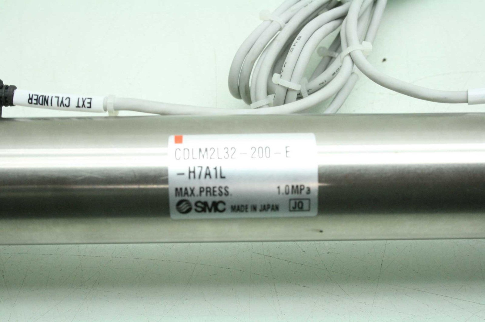 SMC CDLM2L32-200-E Air Cylinder, Fine Lock, Mounted Auto Switches - Used - Image 9