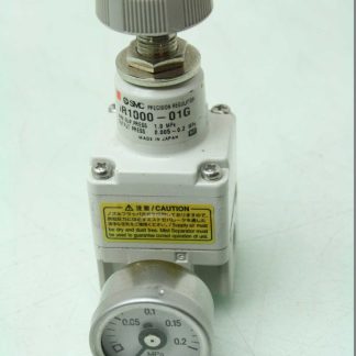 SMC IR1000-01G Precision Modular Pressure Regulator 1/8" NPT with Gauge 4.4L/Min - Used