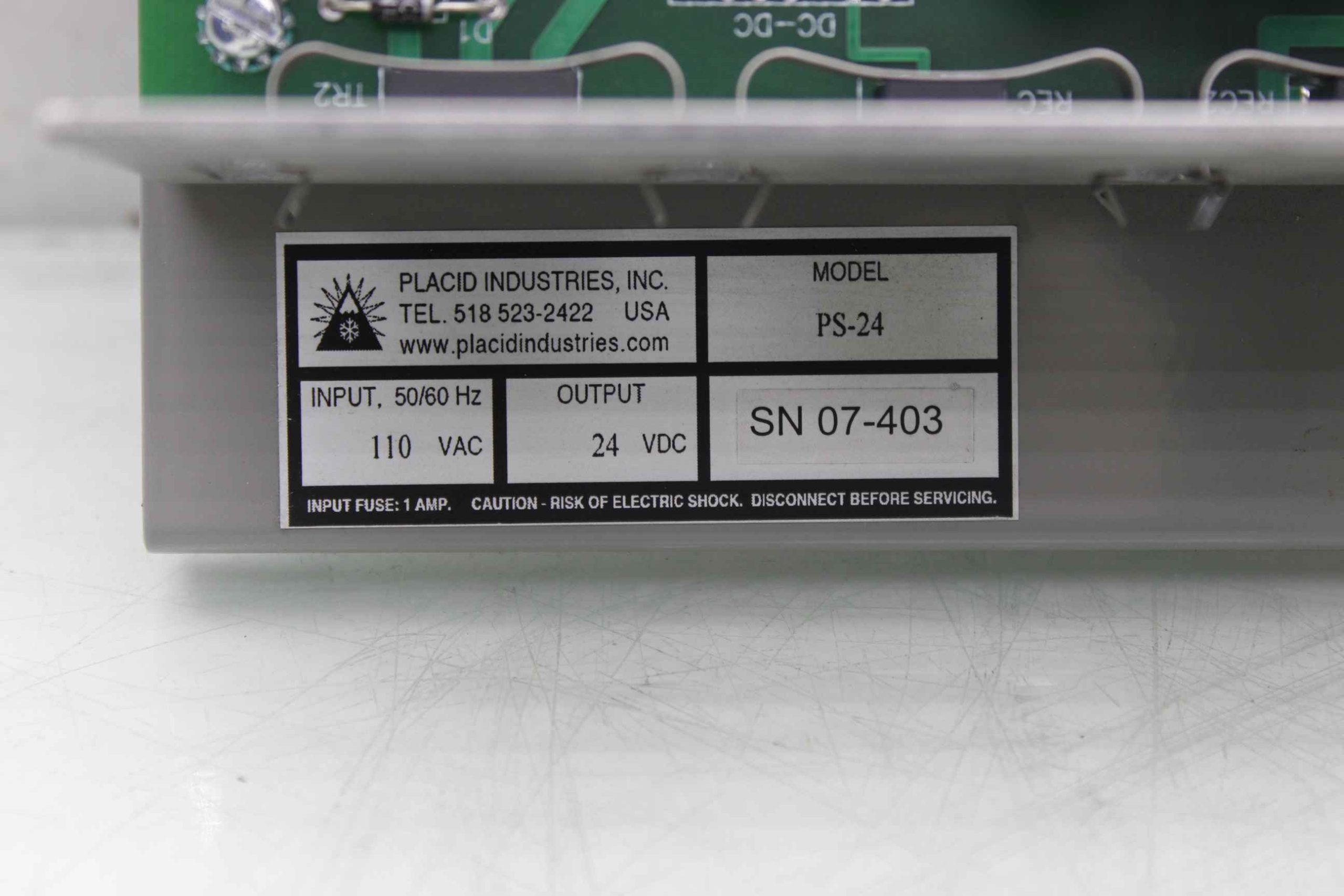 Share Placid Industries PS-24 Constant Current Brake / Clutch Power Supply - Used - Image 11