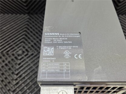 Siemens 6SL3120-2TE21-8AA3 Double Motor Module Servo Drive 18A, 600V, V: C - Used - Image 4