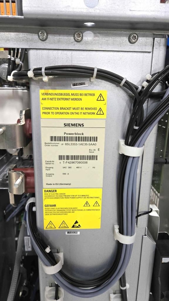 Siemens 6SL3330-6TE35-5AA3 S120 Smart Line Module Servo Rectifier 550A, 335HP - Used - Image 10
