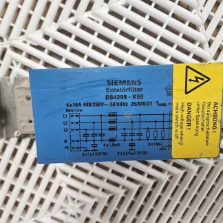 Siemens B84299-K55 4x16A 440V EMC RFI Line Filter 4-Phase - Used