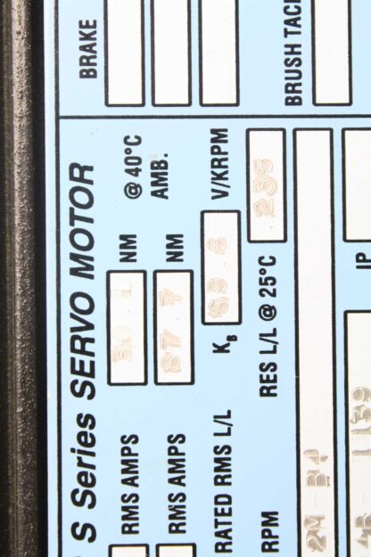 Slo-Syn S series Servo Motor / S142-2M-B4 / 3150 RPM Max Speed / Stall Peak 84.8 - Used - Image 25