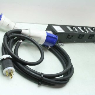 TeraData 315-0611052 PDU, 3-Outlet Power Strip 200-240V 16A w/ Walther 230 306 - Used
