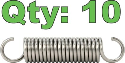 New McMaster 9433K968 302 Stainless Steel Extension Spring 2.25" x 0.500"  20 lb - New - Image 17
