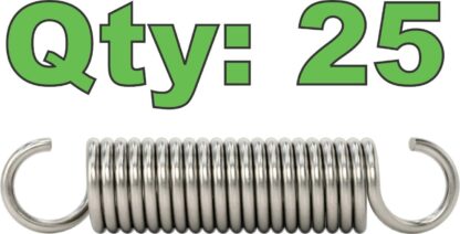 New McMaster 9433K968 302 Stainless Steel Extension Spring 2.25" x 0.500"  20 lb - New - Image 18