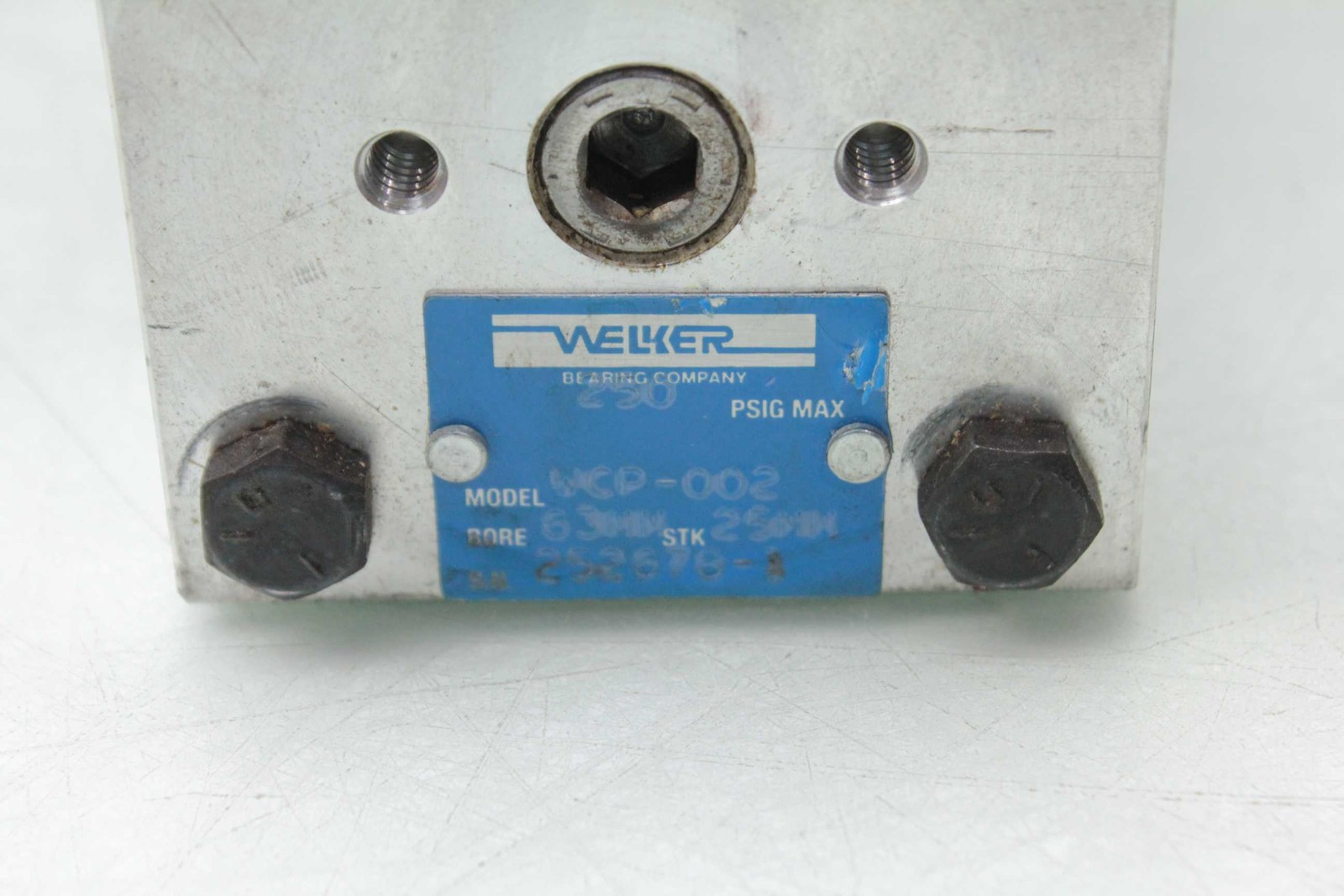 Welker WPA-40-23 Pneumatic Shot Pin Clamp Assembly / 23mm Stroke x 40mm Bore - Used - Image 6