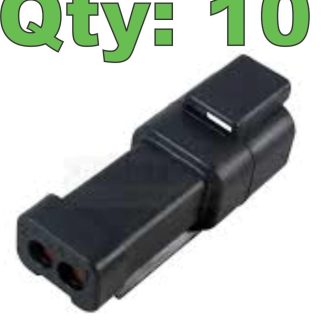 10 New TE Connectivity / Deutsch DT04-2P-P060 Jumper Bussed Feedback Plug - New