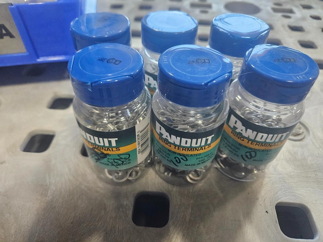 (100) New Panduit P14-38R-C Ring Terminal 14-18 AWG Crimp 3/8" Hole - New - Image 9