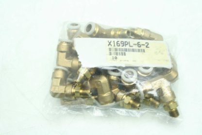 14 New Parker W169PL 6 2 Push to Connect Brass Fittings Prestolock X169PL 6 2 New 183143756474