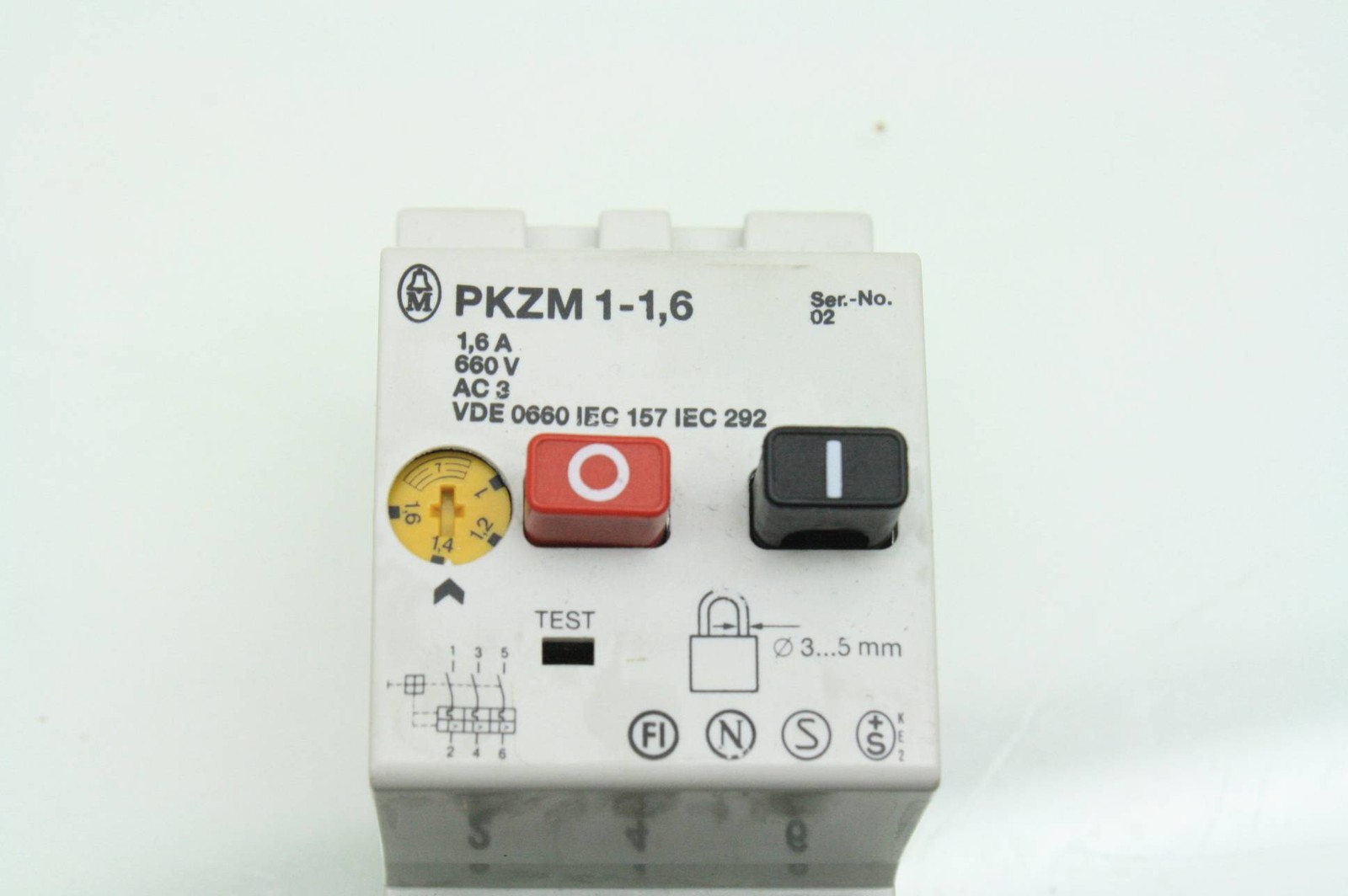 2 Klockner-Moeller PKZM1-1,6 / PKZM1-0,4 Motor Protector NHi11 Auxiliary Contact - Used - Image 4