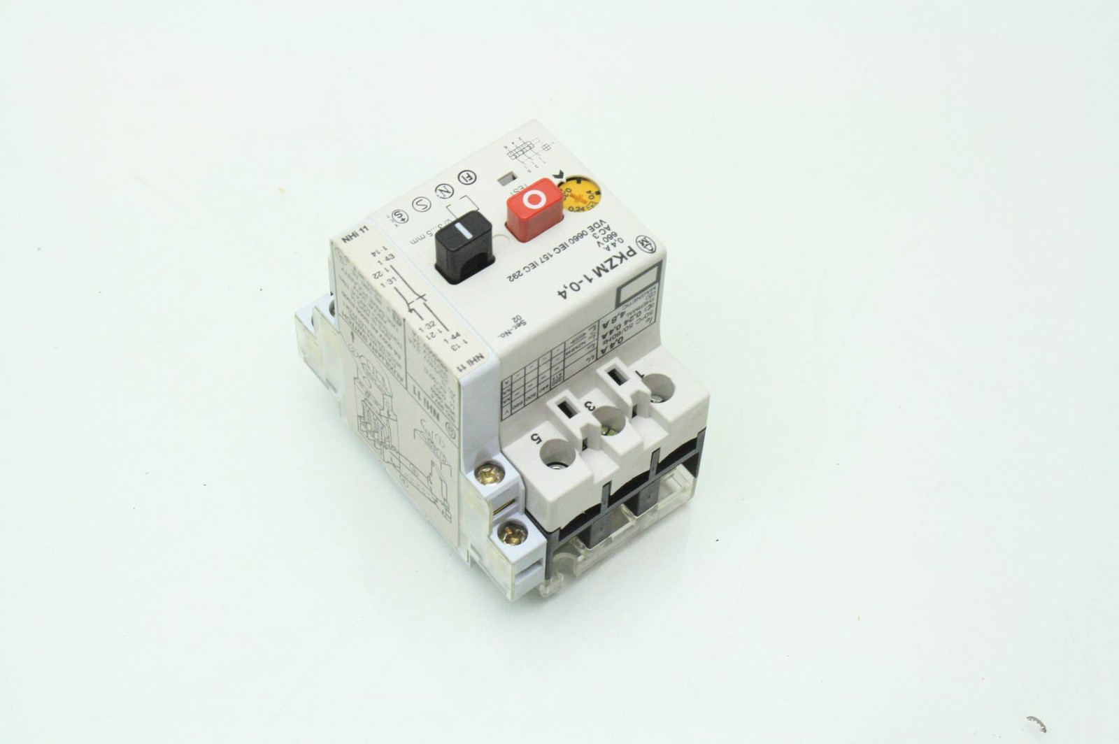 2 Klockner-Moeller PKZM1-1,6 / PKZM1-0,4 Motor Protector NHi11 Auxiliary Contact - Used - Image 7