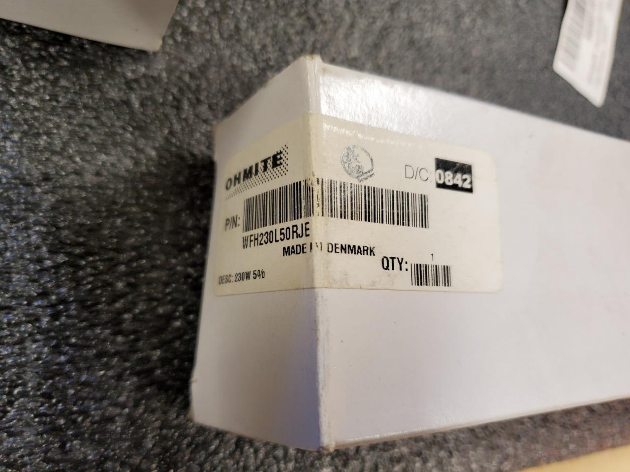 2 Ohmite WFH230L50RJE Aluminum Housed Chassis Mount Resistor 230W 50 Ohm - New - Image 4