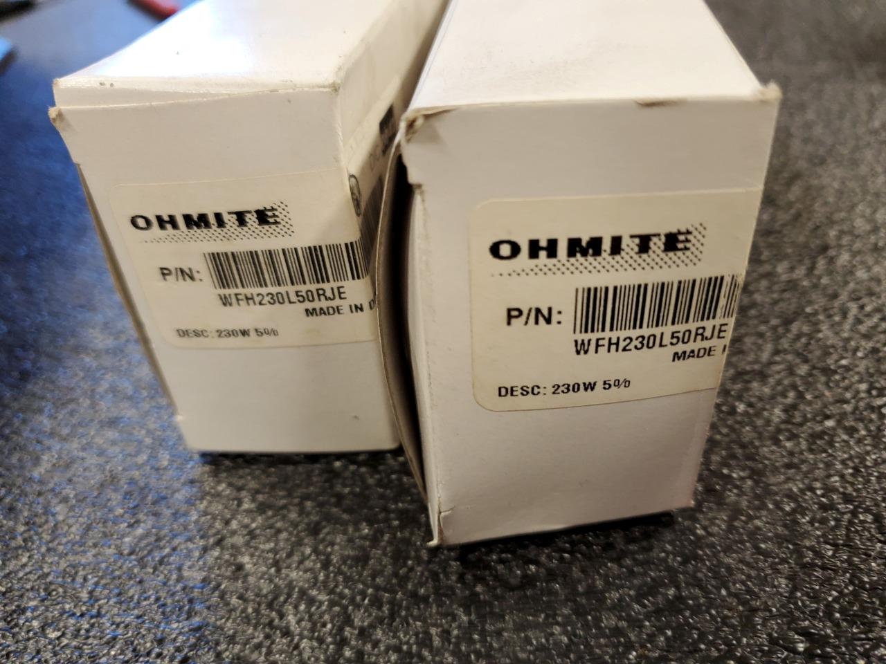 2 Ohmite WFH230L50RJE Aluminum Housed Chassis Mount Resistor 230W 50 Ohm - New - Image 6