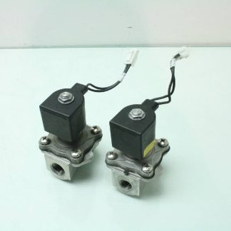 2 Parker Stainless 72228RN5VV00  / 72218RN3TV00 Solenoid Valves 24V Coils - Used