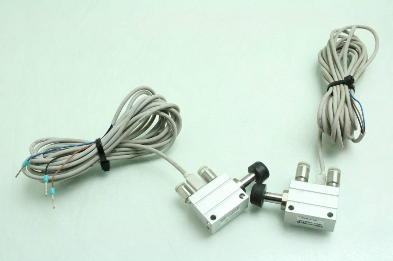 2 SMC CDUJB10-10D Mini Free Mount Air Cylinder 10mm Bore x 10mm Stroke D-F8P - Used - Image 5