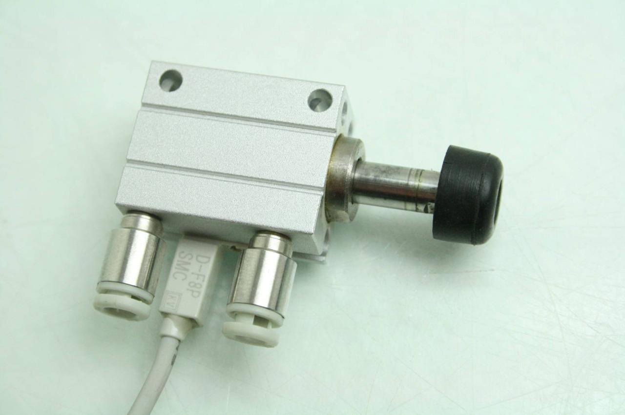 2 SMC CDUJB10-10D Mini Free Mount Air Cylinder 10mm Bore x 10mm Stroke D-F8P - Used - Image 9
