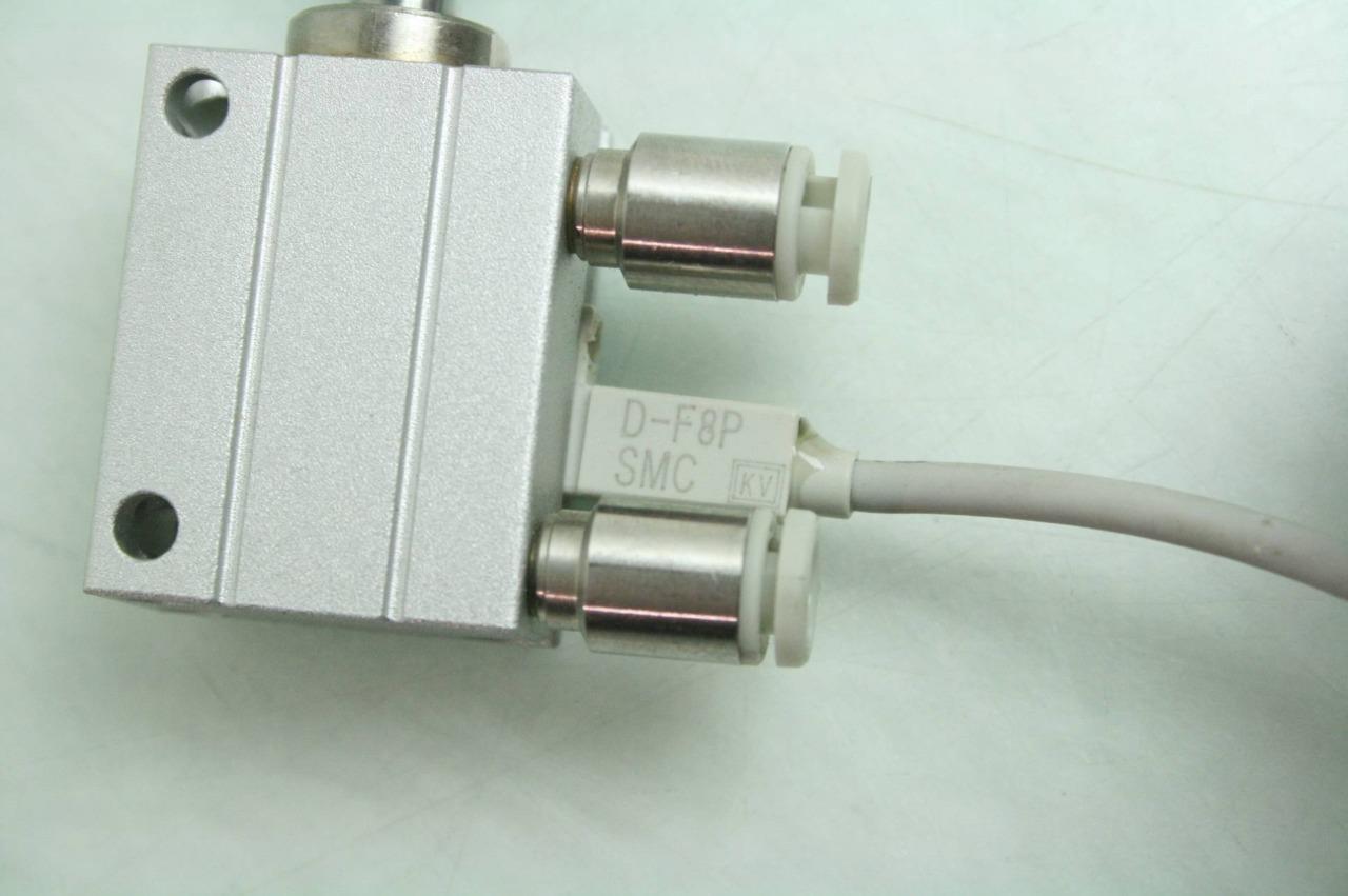 2 SMC CDUJB10-10D Mini Free Mount Air Cylinder 10mm Bore x 10mm Stroke D-F8P - Used - Image 10