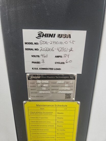 2020 Shini STM-2440M Hot Oil Mold Temperature Controller 24 kW / 40 GPM - Used - Image 33
