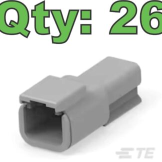(26) New Deutsch DTM04-2P Connector Housing 2 Pole - New
