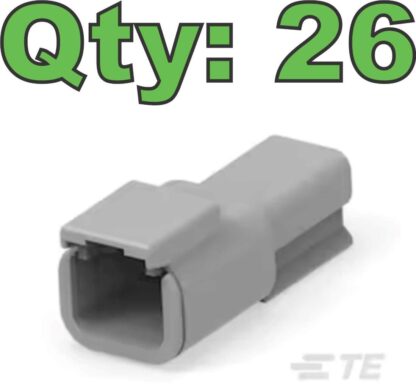 (26) New Deutsch DTM04-2P Connector Housing 2 Pole - New - Image 7