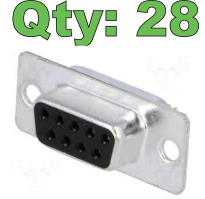 (28) MH MHDM9SS DB9 Solder Cup Female Receptacle Connector - New - Image 8