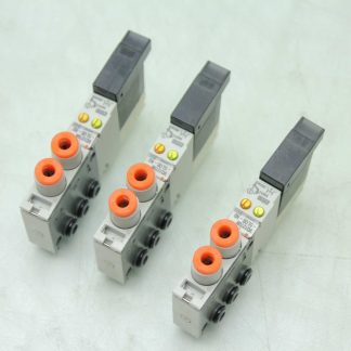 3 SMC VQ1270N-5L0B-N3 Double Acting 2 Position Pneumatic Solenoid Valves  - Used
