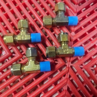 (4) Parker 6-4-6 RBZ-B Run Tee 3/8" Tube x 1/4" Male NPT - New
