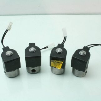 4 Parker A01114-001 Stainless Steel Inline Poppet Valves 2WNC / 5 PSI Stainless - Used