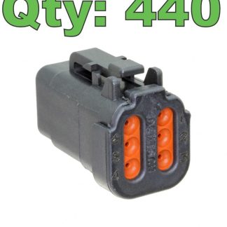 (440) New TE Connectivity Deutsch DTM06-6S-E005 Connector 6 Position, End Cap - New