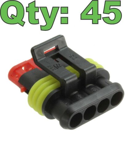 45 New TE Connectivity 282088-1 Superseal 4 Position Automotive Plug Housing - New - Image 8