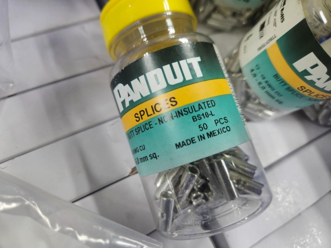 (50) New Panduit BS10-L Butt Splice Connector 12-10 AWG - New
