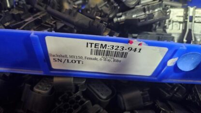 (75) New Molex 34951-0610 MX150 Backshell / Female 6 Way Connector with Ribs - New - Image 4