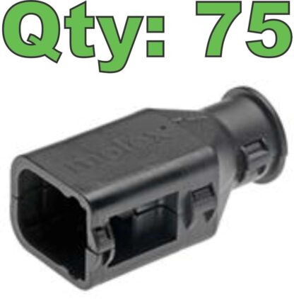(75) New Molex 34951-0610 MX150 Backshell / Female 6 Way Connector with Ribs - New - Image 9