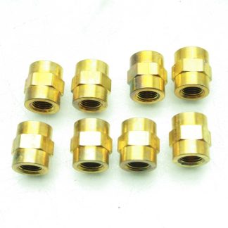 8 New Parker 2-2 FHC-B Female Hex Couplers / 1/8" x 1/8" FNPT Pipe Fittings - New